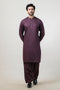 GRAPE-COTTON-KURTA SHALWAR - (KSRR24-016)