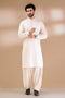 CREAM-BLENDED-KURTA SHALWAR - (KSRR24-023)