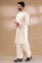 CREAM-BLENDED-KURTA SHALWAR - (KSRR24-023)