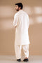 CREAM-BLENDED-KURTA SHALWAR - (KSRR24-023)