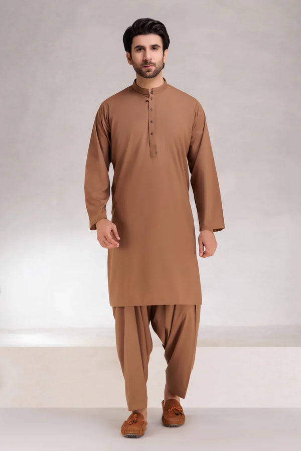 MOCHA-BLENDED-KURTA SHALWAR  (KSRS23-018)