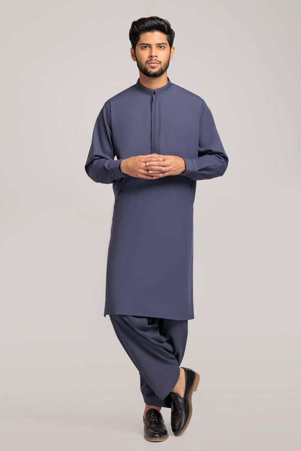 COAL-BLENDED-KURTA SHALWAR (KSRS23-020)