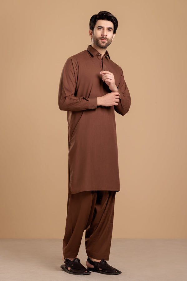 CHOCO-BLENDED-KURTA SHALWAR- (KSRS23-080)