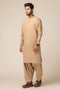 W-WHEAT-BLENDED-KURTA SHALWAR - (KSRS23-082)