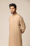 W-WHEAT-BLENDED-KURTA SHALWAR - (KSRS23-082)