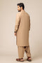 W-WHEAT-BLENDED-KURTA SHALWAR - (KSRS23-082)