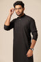 J-BLACK-BLENDED-KURTA SHALWAR - (KSRS23-093)