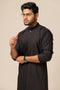 J-BLACK-BLENDED-KURTA SHALWAR - (KSRS23-093)