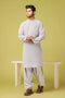 ICE-GREY-BLENDED-KURTA SHALWAR - (KSRS23-096)