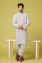 ICE-GREY-BLENDED-KURTA SHALWAR - (KSRS23-096)