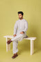 ICE-GREY-BLENDED-KURTA SHALWAR - (KSRS23-096)