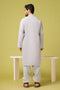 ICE-GREY-BLENDED-KURTA SHALWAR - (KSRS23-096)