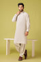 L-TAN-BLENDED-KURTA SHALWAR - (KSRS23-100)