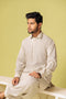 L-TAN-BLENDED-KURTA SHALWAR - (KSRS23-100)