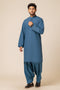 S-BLUE-BLENDED-KURTA SHALWAR - (KSRS23-106)