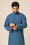 S-BLUE-BLENDED-KURTA SHALWAR - (KSRS23-106)