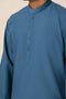 S-BLUE-BLENDED-KURTA SHALWAR - (KSRS23-106)