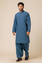 S-BLUE-BLENDED-KURTA SHALWAR - (KSRS23-106)