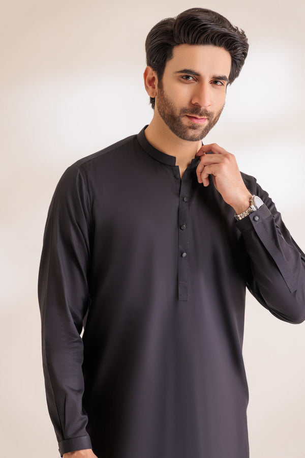 SOOT-COTTON DOBBY-KURTA SHALWAR - (KSRS24-003)