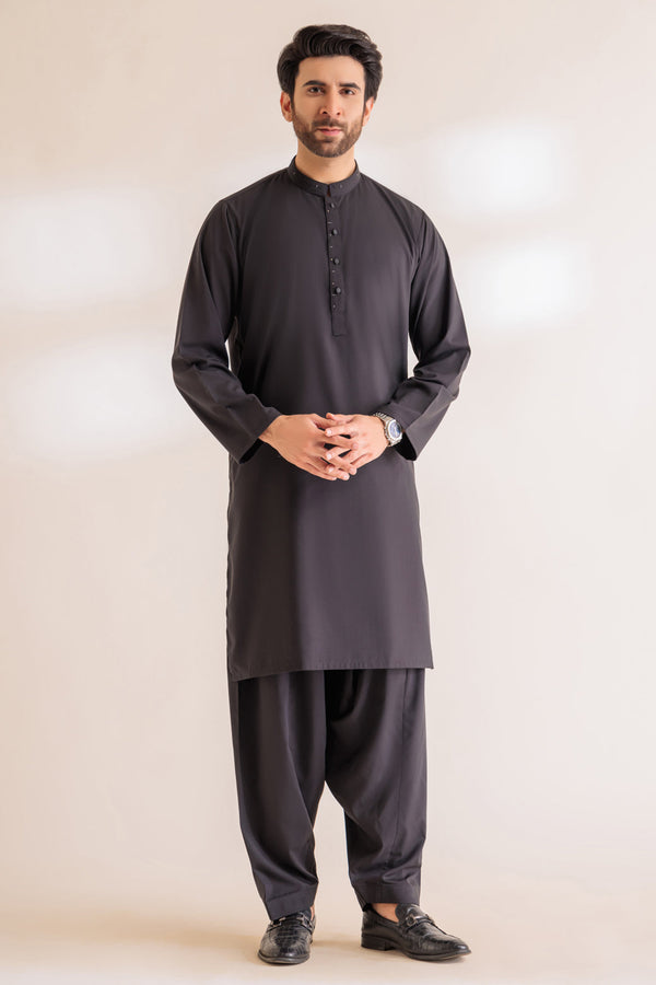 J-BLACK-BLENDED-KURTA SHALWAR - (KSRS24-004)