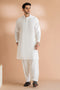 O-WHITE-BLENDED-KURTA SHALWAR - (KSRS24-006)