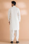 O-WHITE-BLENDED-KURTA SHALWAR - (KSRS24-006)