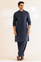 NAVY-BLENDED-KURTA SHALWAR - (KSRS24-008)