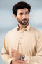 BEIGE-BLENDED-KURTA SHALWAR - (KSRS24-030)