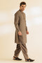 GREY-COTTON-KURTA SHALWAR - (KSRS24-038)