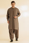 GREY-COTTON-KURTA SHALWAR - (KSRS24-038)