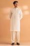 CREAM-COTTON-KURTA SHALWAR - (KSRS24-040)