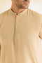 CREAM-BLENDED-KURTA SHALWAR - (KSRS24-042)