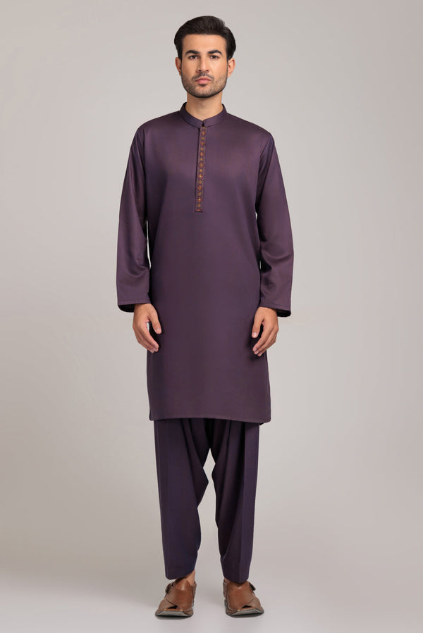 OLD WINE-BLENDED-KURTA SHALWAR (KSRW22-031)