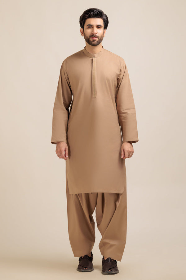 PEANUT-COTTON-KURTA SHALWAR - (KSRW23-010)