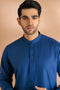 D-BLUE-BLENDED-KURTA SHALWAR - (KSRW23-016)