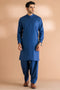 D-BLUE-BLENDED-KURTA SHALWAR - (KSRW23-016)