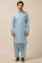 L-BLUE-BLENDED-KURTA SHALWAR - (KSRW23-017)