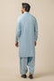 L-BLUE-BLENDED-KURTA SHALWAR - (KSRW23-017)