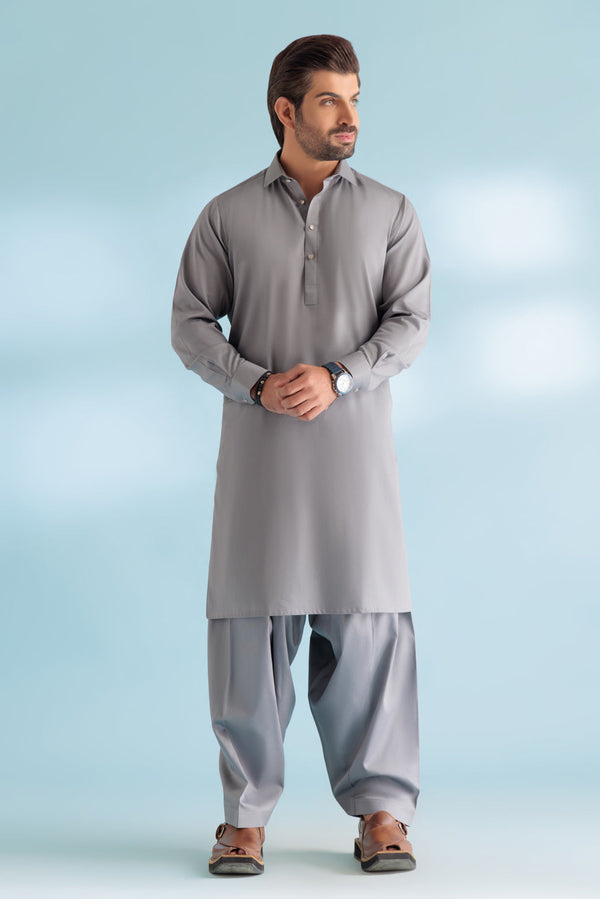 S-STEEL-COTTON-KURTA SHALWAR - (KSRW23-023)