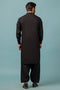 BLACK-BLENDED-KURTA SHALWAR - (KSRW23-037)