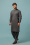 CHARCOAL-BLENDED-KURTA SHALWAR - (KSRW23-038)