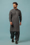 CHARCOAL-BLENDED-KURTA SHALWAR - (KSRW23-038)