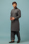 CHARCOAL-BLENDED-KURTA SHALWAR - (KSRW23-038)