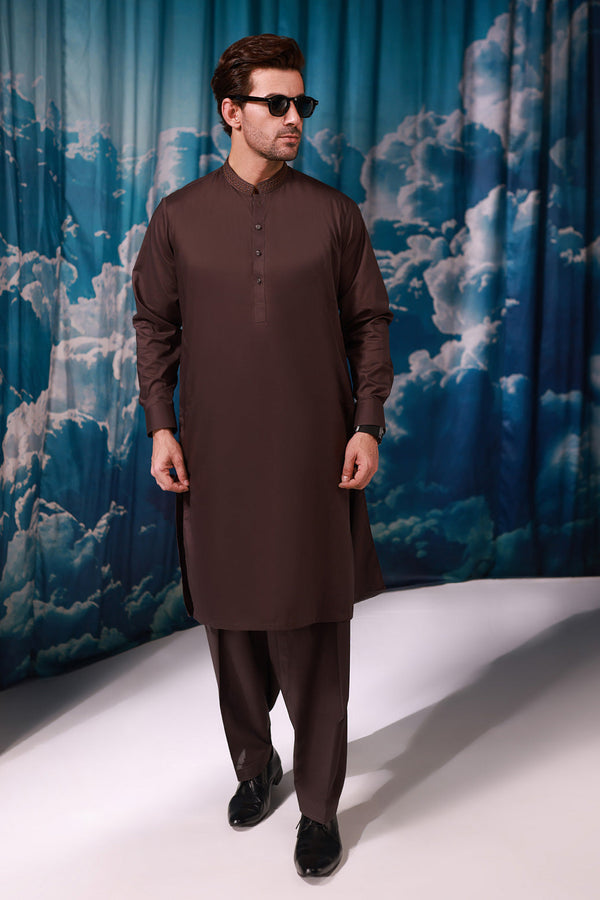 R-WOOD-COTTON-KURTA SHALWAR - (KSRW24-003)