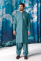 O-GREEN-BLENDED-KURTA SHALWAR - (KSRW24-004)