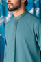 O-GREEN-BLENDED-KURTA SHALWAR - (KSRW24-004)