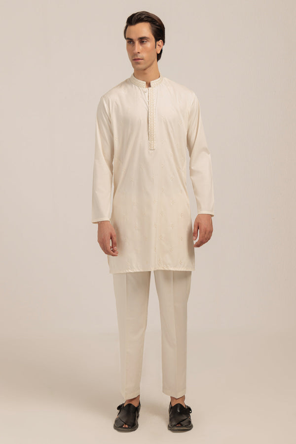 OLIVE-BLENDED-KURTA SHALWAR - (KSRW24-012)