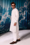 O-WHITE-BLENDED-KURTA SHALWAR - (KSRW24-018)