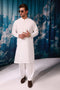 O-WHITE-BLENDED-KURTA SHALWAR - (KSRW24-018)