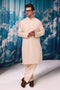 BEIGE-YARN DYED-KURTA SHALWAR - (KSRW24-019)